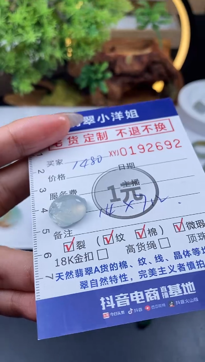 【闪购商品】定制翡翠未镶嵌毛货商品 不退换/2692