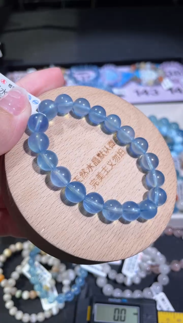 水晶手链未镶嵌m****l142号多样性发货一E 9+海蓝宝