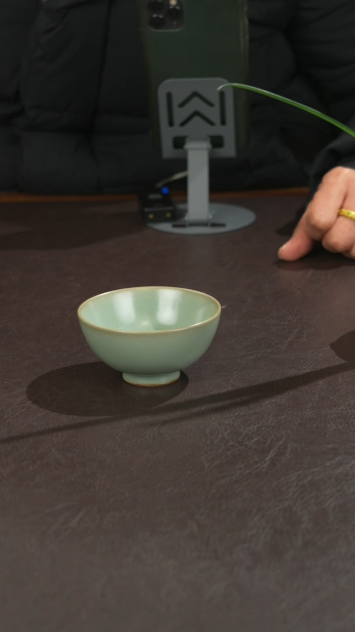 瓷瓷 宣宝汝瓷原矿原釉手工作品微瑕