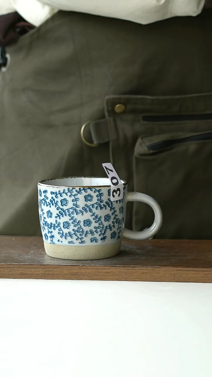 【闪购商品】陶瓷小花朵马克杯307@4-2@