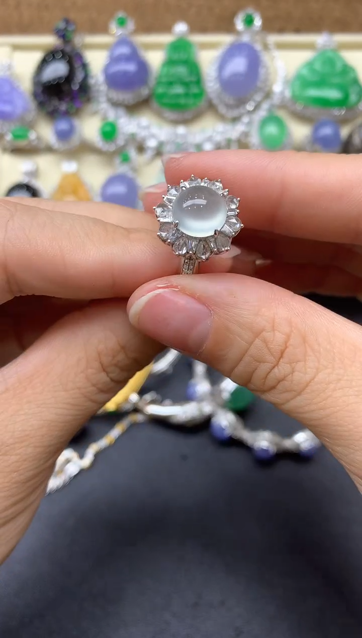 【闪购商品】翡翠戒指18K金镶嵌604-中国好珍宝