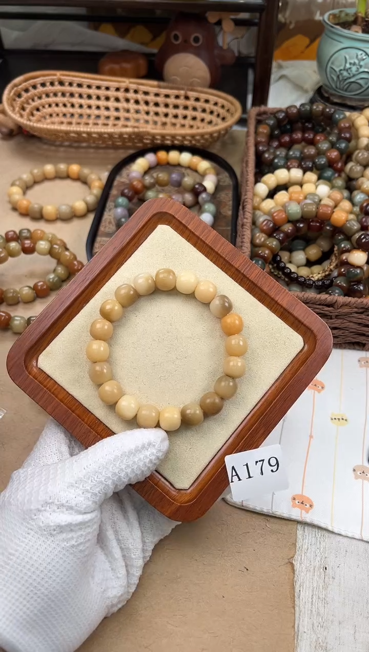 手串菩提根/象牙果a179卡13 干磨海子