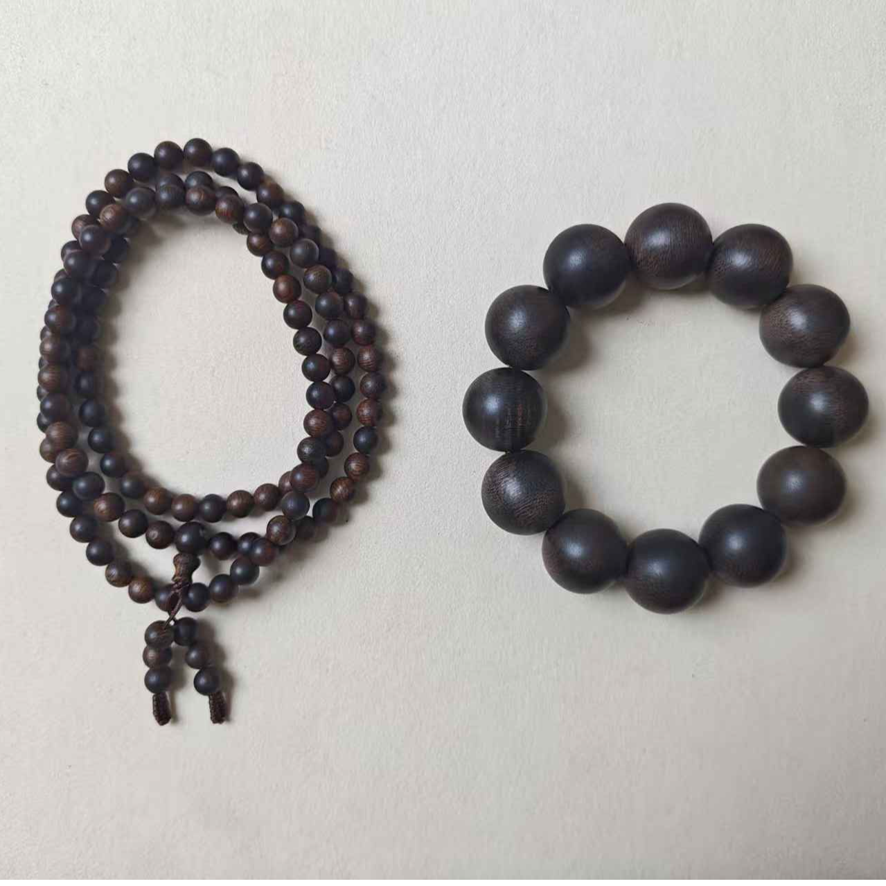 ZXG32G+XY23G多圈沉香手串0.6CM+沉香木手串2.0CM（多样性发货）