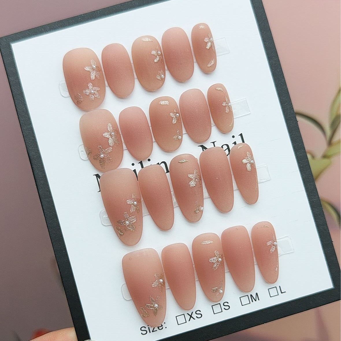 【A193雾里看花】-简约日常穿戴甲美甲