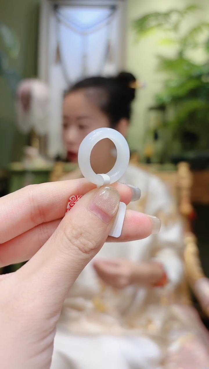 【闪购商品】和田玉指环未镶嵌和田玉指环10Y