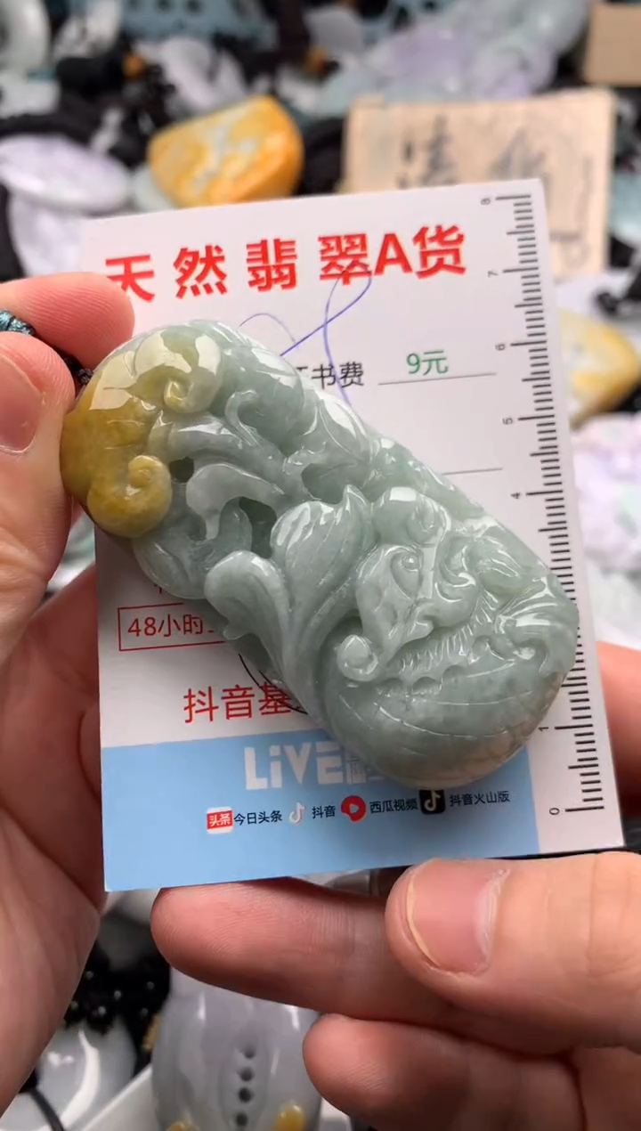 翡翠未镶嵌吊坠(不含链)1