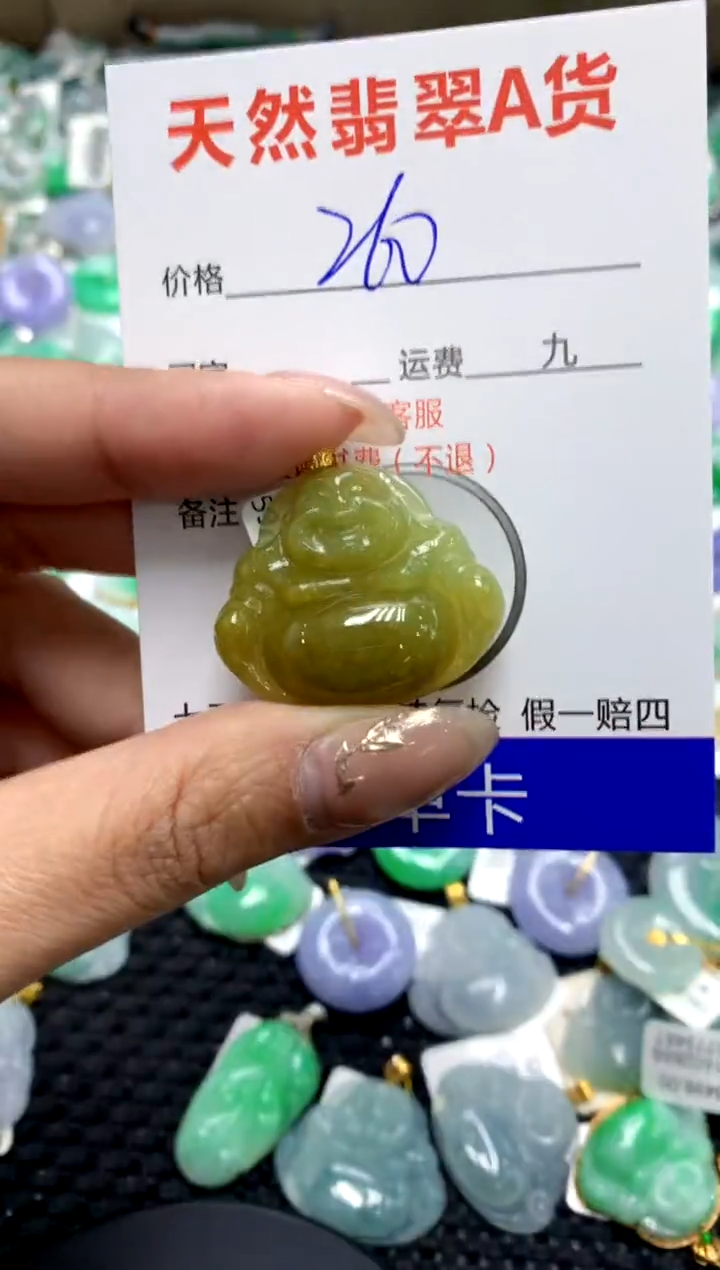 【闪购商品】翡翠颈饰18K金镶嵌1111111111111111