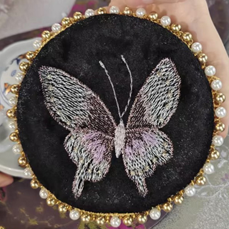 阿茶  珍珠蝴蝶杯垫零配（N00648）