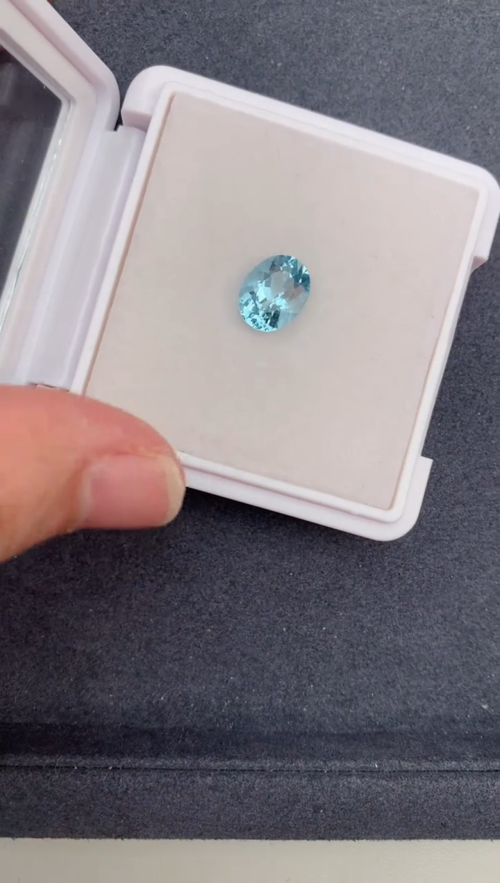 【闪购商品】海蓝宝石裸石未镶嵌2.9ct海蓝宝