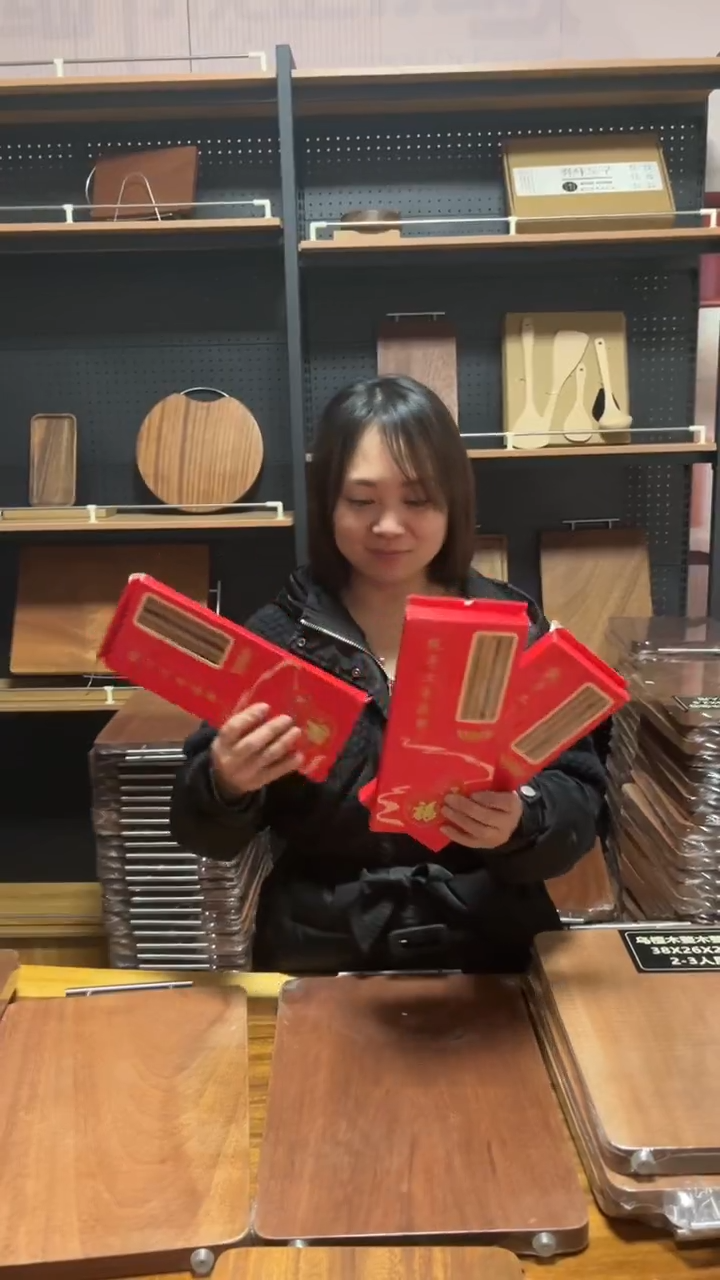 木实木黑金檀木擀面杖