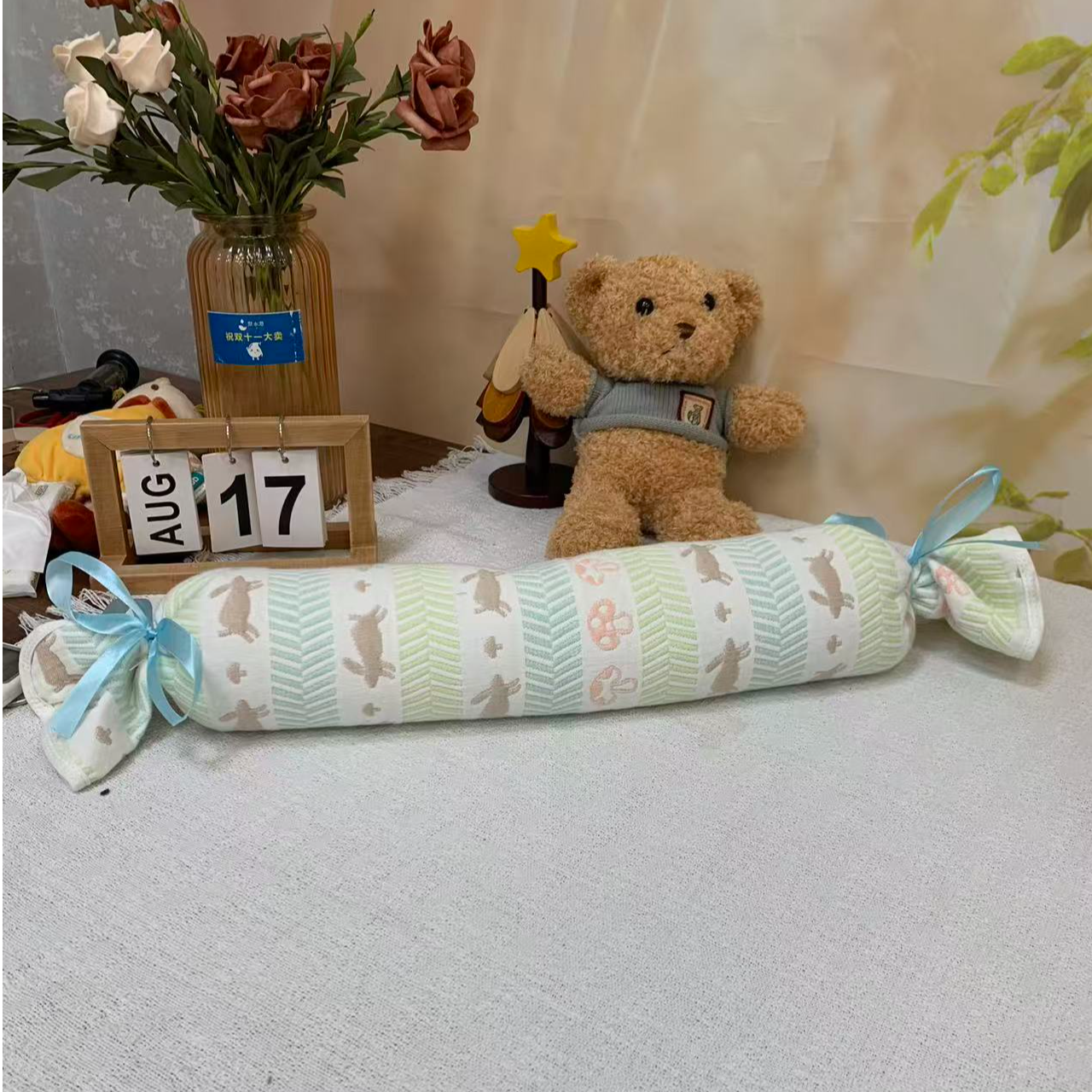 【杂款】糖果枕付姐家福利款纯棉纱布浴巾吸水透气婴幼儿可爱