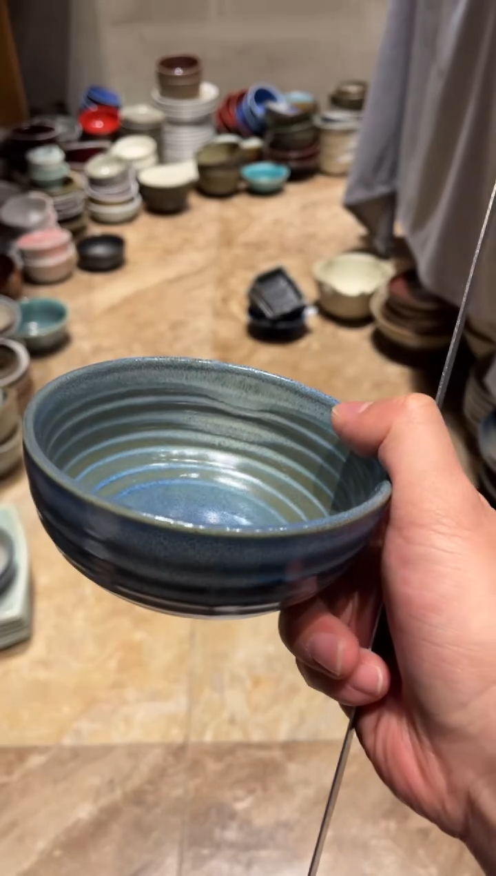 【闪购商品】瓷片661聚光灯窑变螺纹米饭碗1只