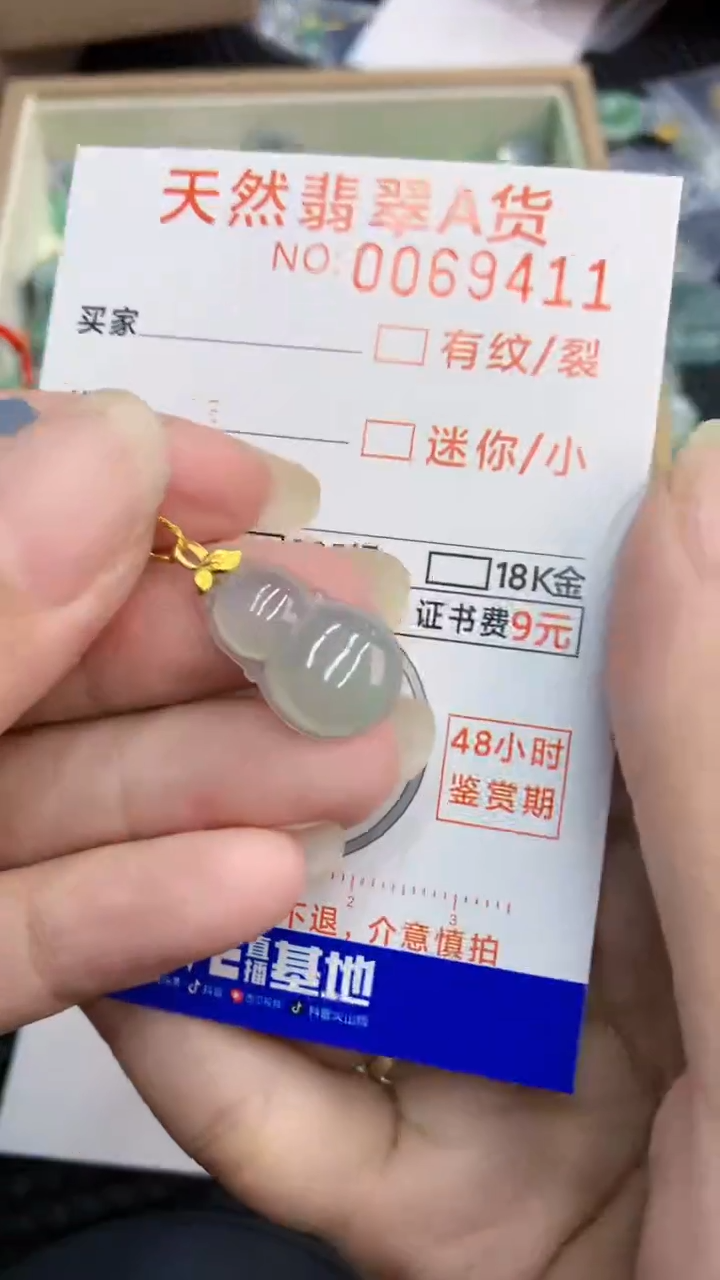 【闪购商品】翡翠颈饰18K金镶嵌            8