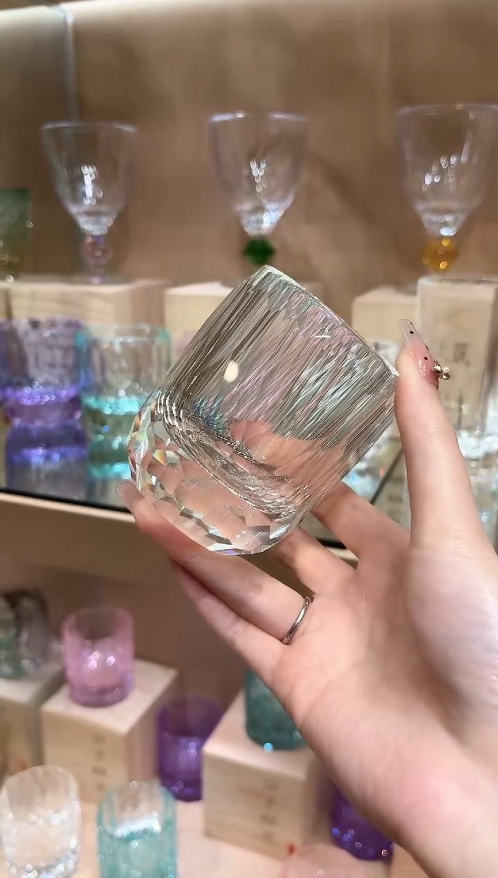 水晶钻面杯 小号透色