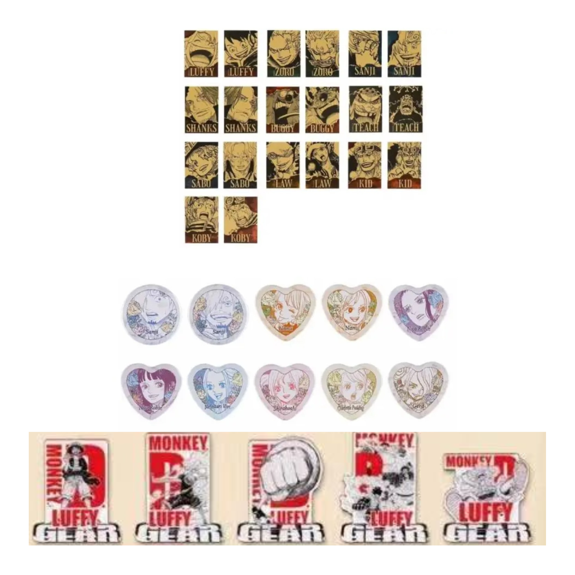 【喵N】海贼王 糖果 糖果亚克力夹子