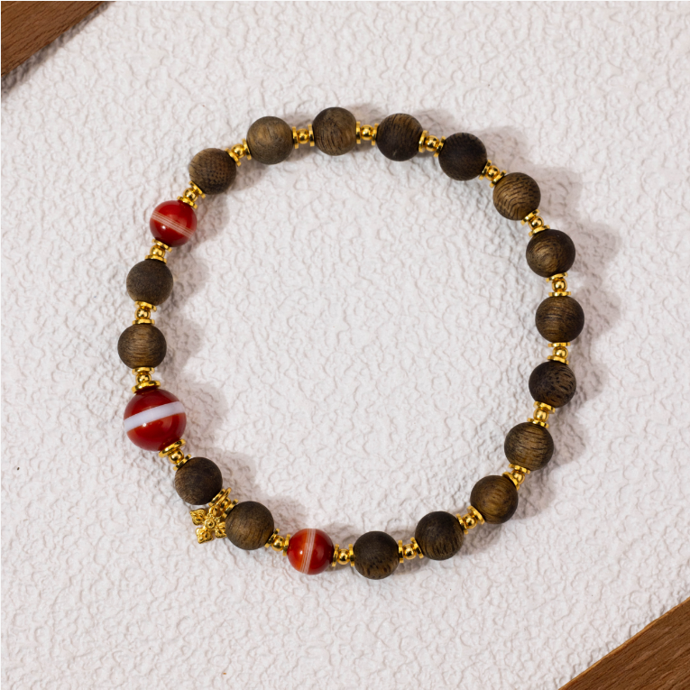 沉香【一心才】手串（珠宝多样性发其一）