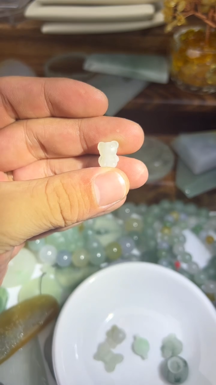 定制翡翠未镶嵌翡翠毛货定制~不退不换