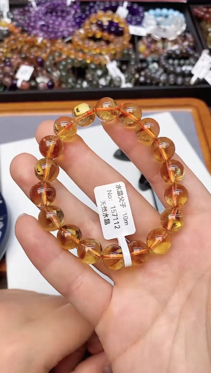 【闪购商品】水晶手串未镶嵌A71 黄塔晶 10mm