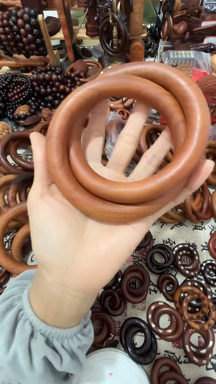 枣木乾坤圈桃木85圈口 