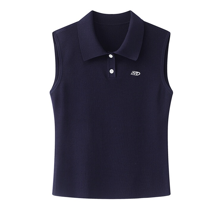 艾家商场同款8131夏款薄款时尚无袖上衣