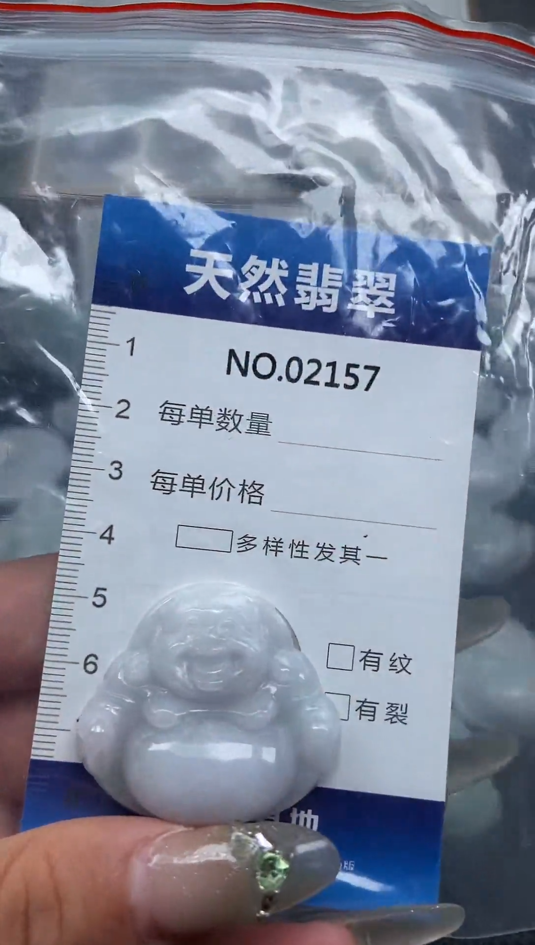 翡翠未镶嵌颈饰纯天然A货翡翠2157