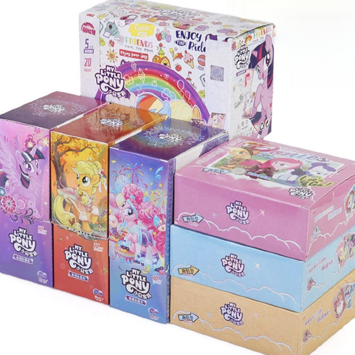 【土豪端箱/端盒小马宝莉趣影彩虹辉月包直邮代拆【小马宝莉卡包