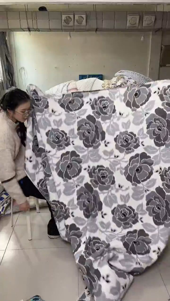 棉200*230白底灰花