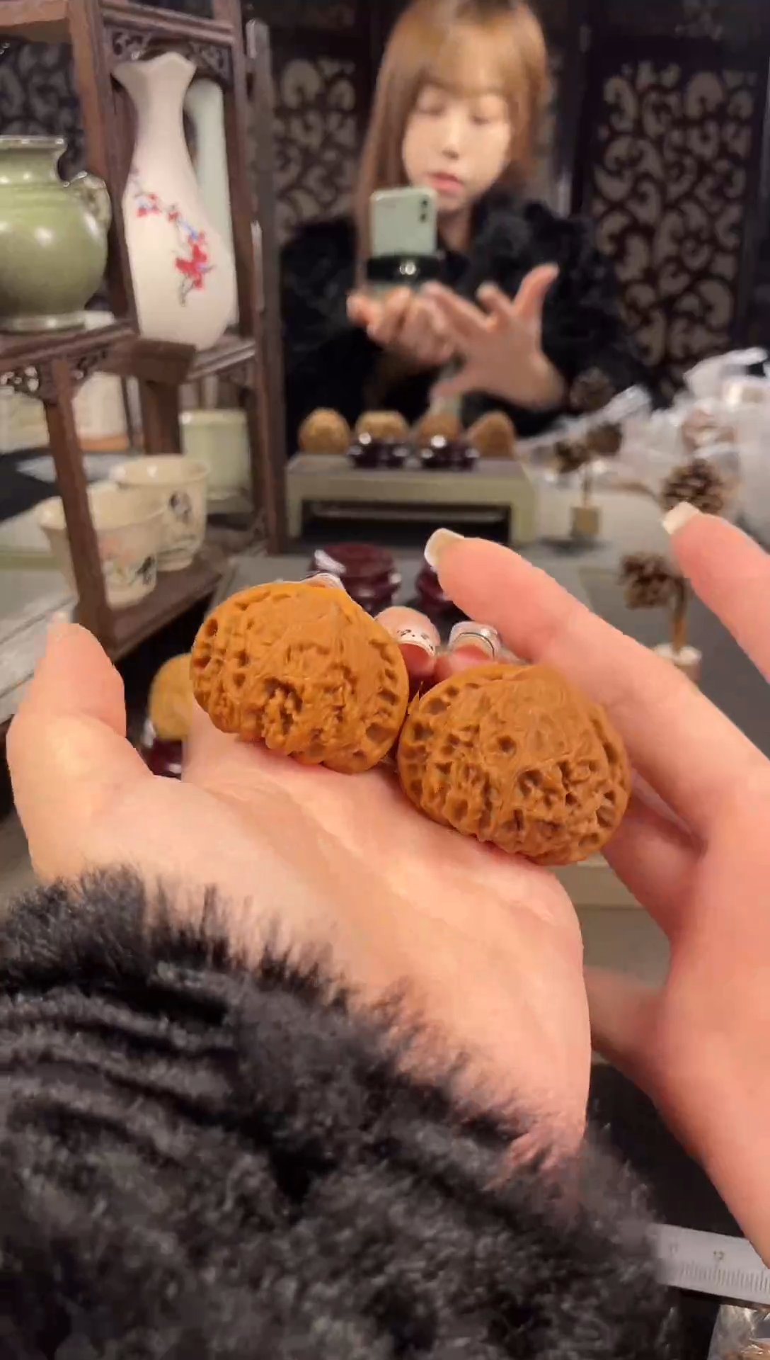 【闪购商品】文玩核桃把件宫灯42尺-8