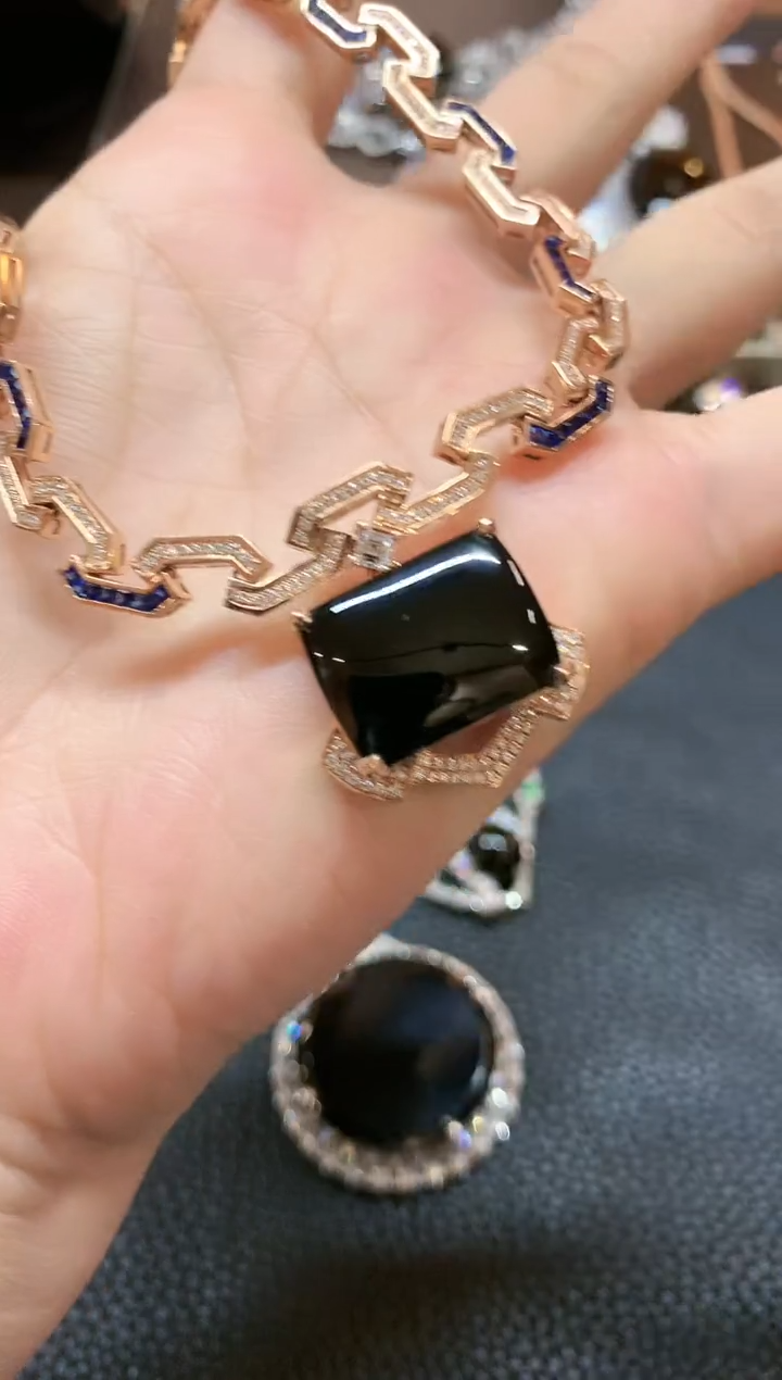 【闪购商品】翡翠套链18K金镶嵌b280不退换