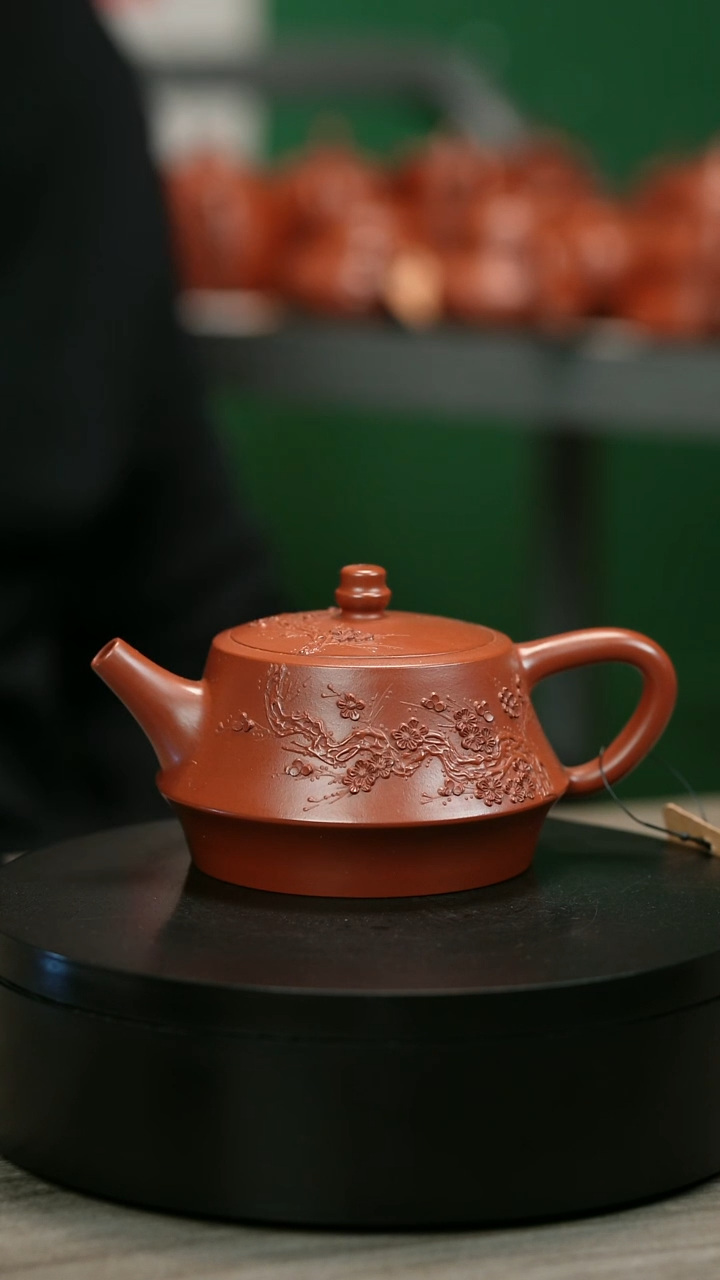 茶壶紫砂漢*人H1931陈春芬梅花合础