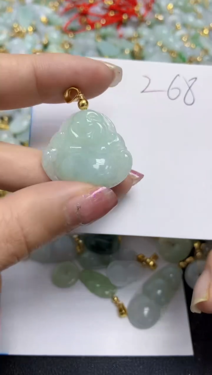 【闪购商品】翡翠颈饰合金天然翡翠A货