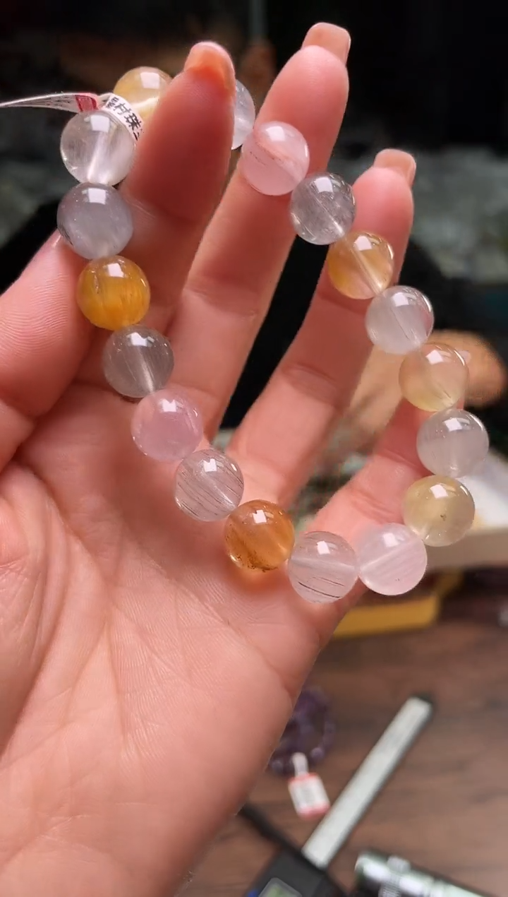 【闪购商品】水晶手串11.5/114未镶嵌多样性发一件