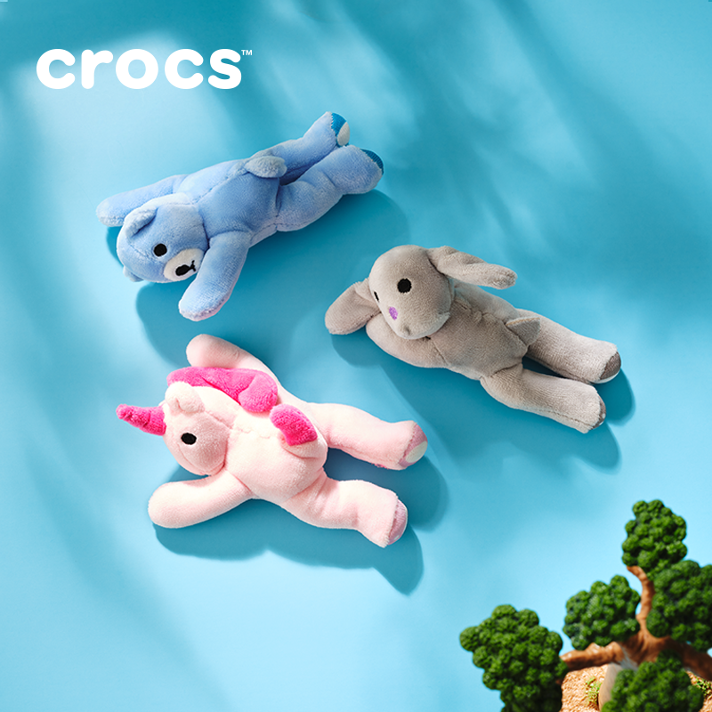 CROCS/卡骆驰智必星配件洞洞鞋毛绒卡通鞋花 布偶独角兽 10015521