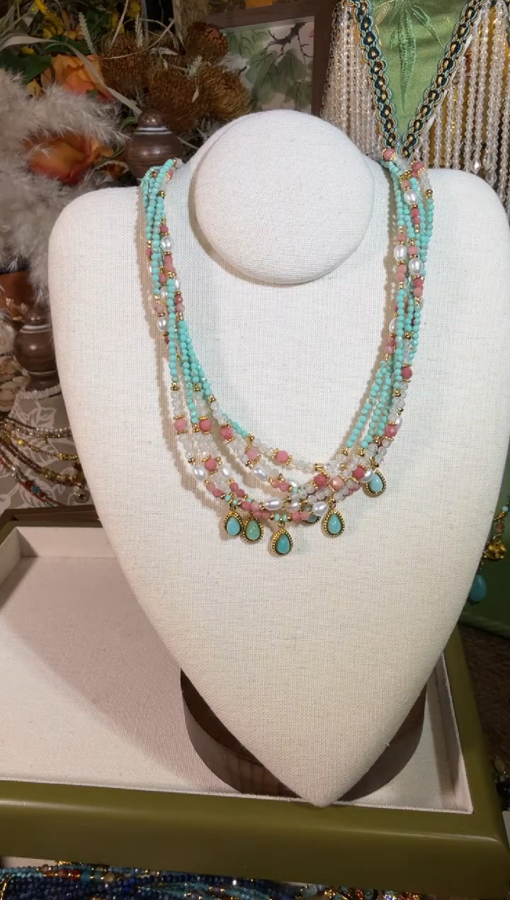 项链未镶嵌天河石0224