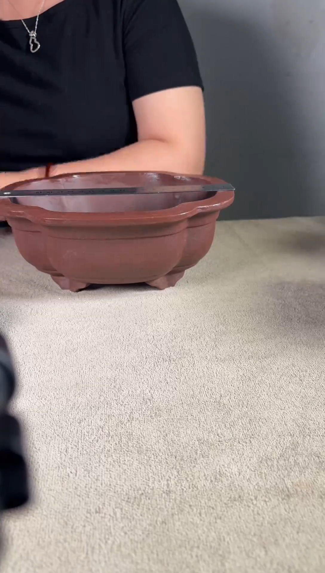 宜兴紫砂小花盆盆