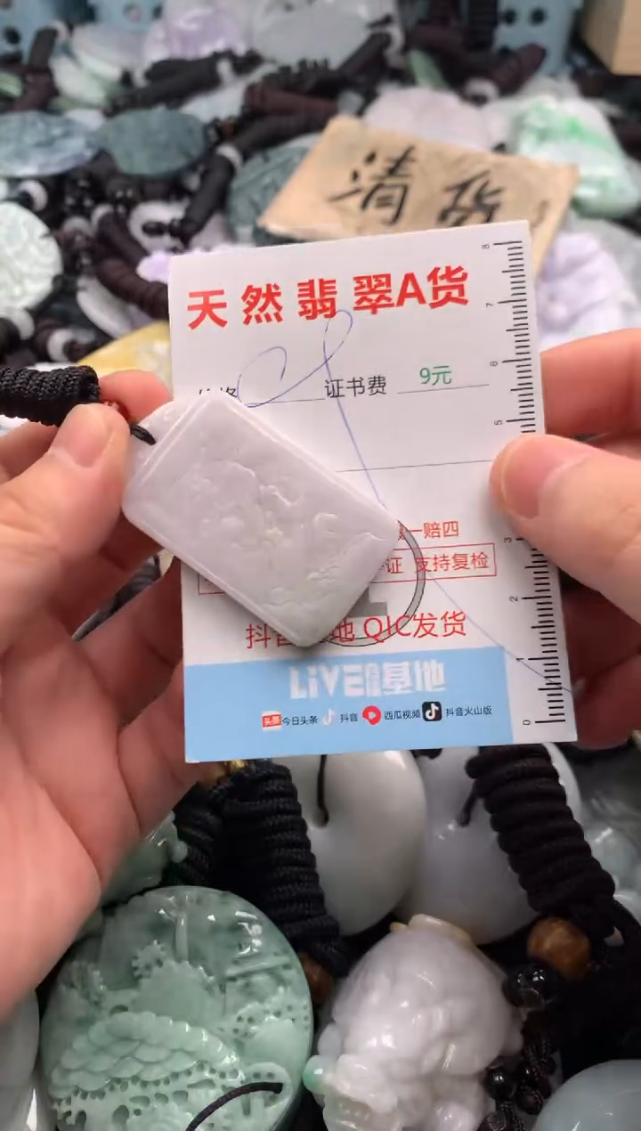 翡翠未镶嵌吊坠(不含链)1