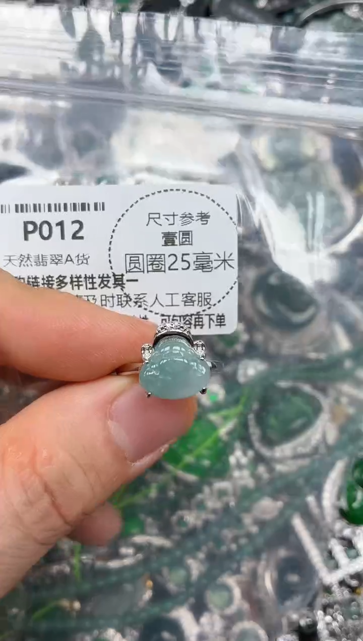 颈饰未镶嵌翡翠P012戒指