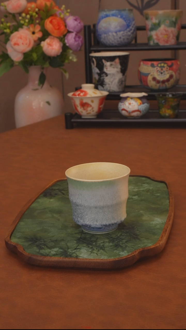冰花结晶系列 竹节杯