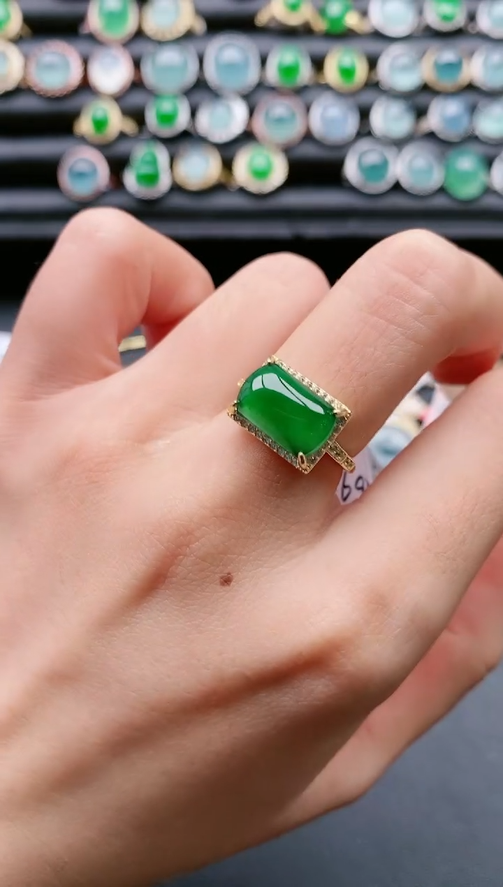 【闪购商品】翡翠戒指银S925镶嵌11111111