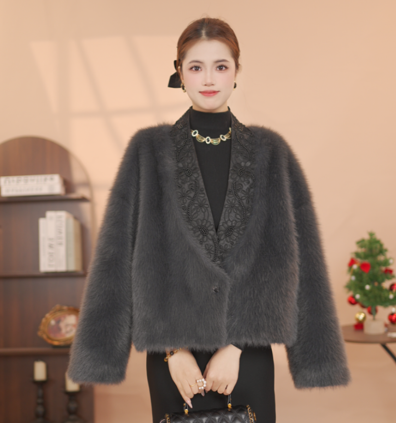 【专柜品质】TT专属法式V领中老年女装气质轻奢时尚百搭女士秋冬