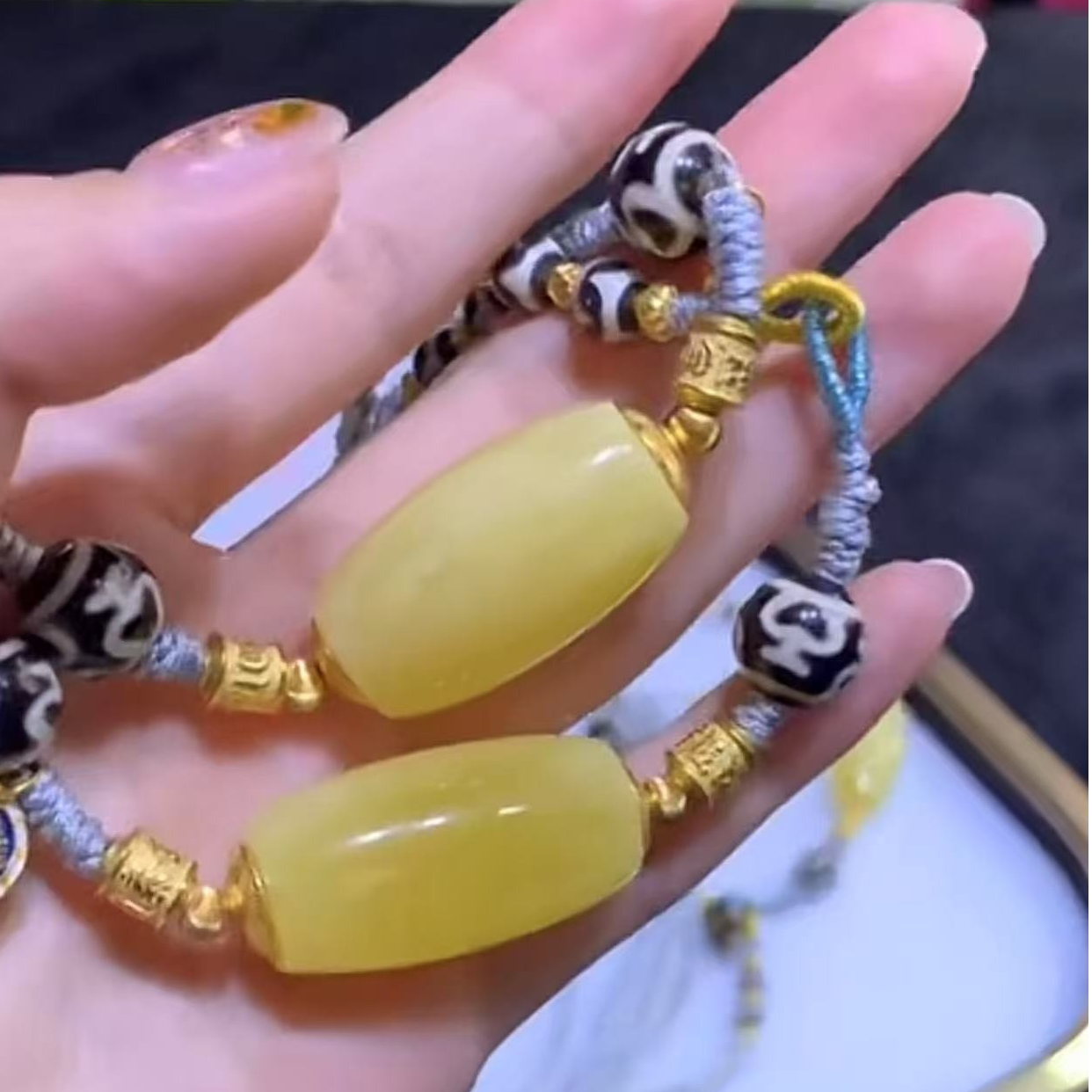 【逍遥】琥珀蜜蜡珠珠吊坠*536/MLDIY163/多样性发/1件