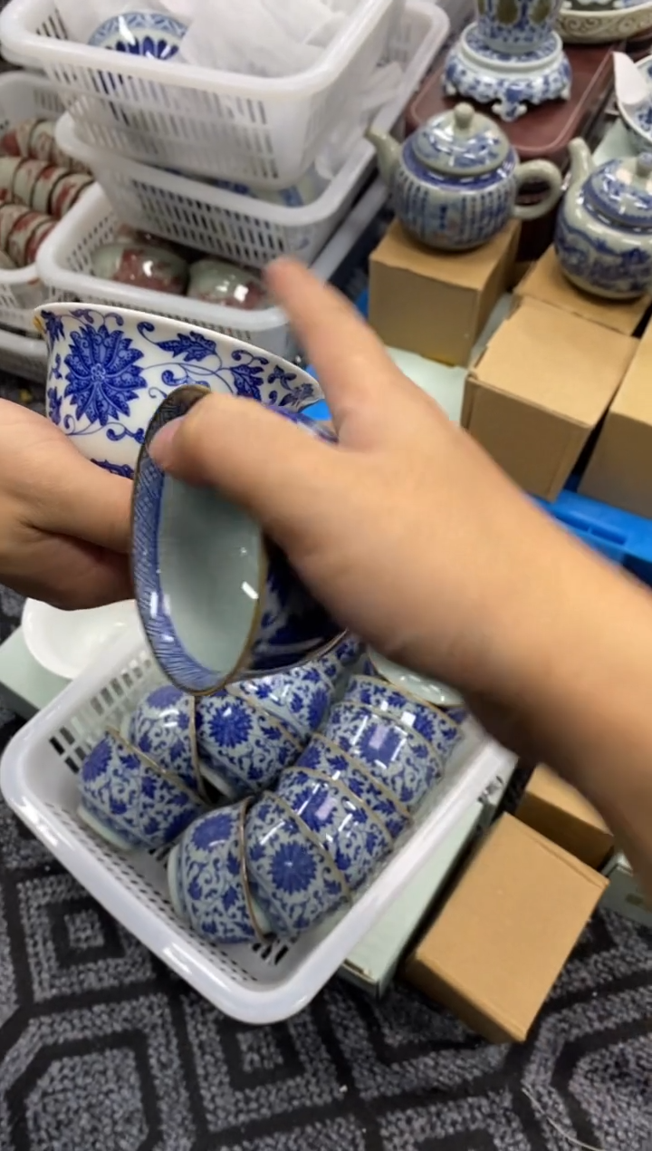 陶瓷老陶泥工艺茶具容量约80