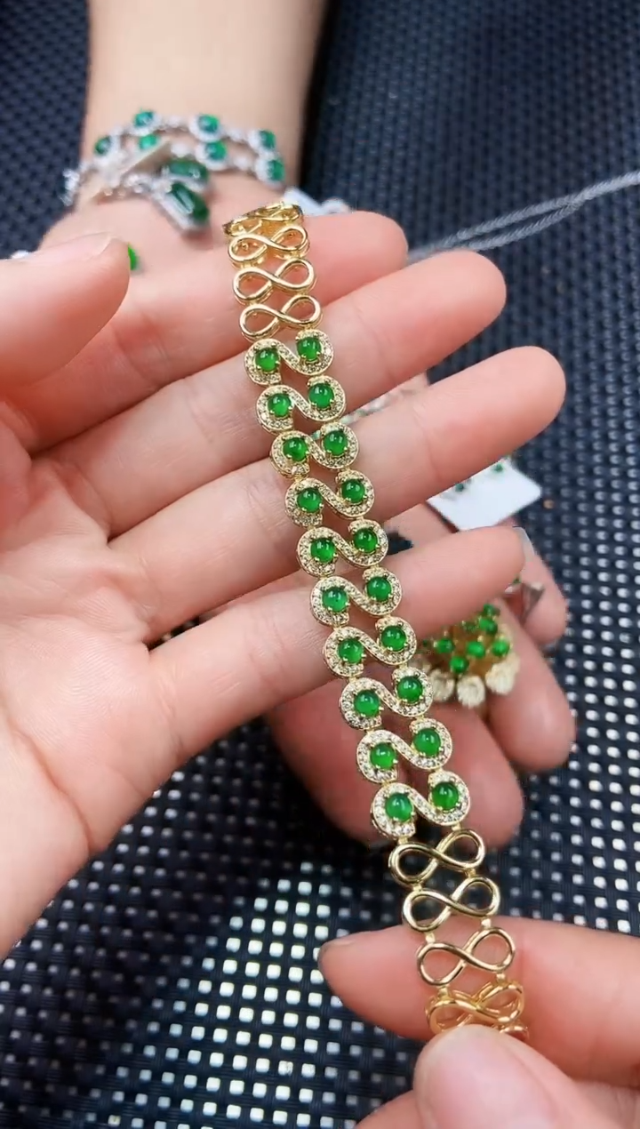 【闪购商品】翡翠手链未镶嵌111111111
