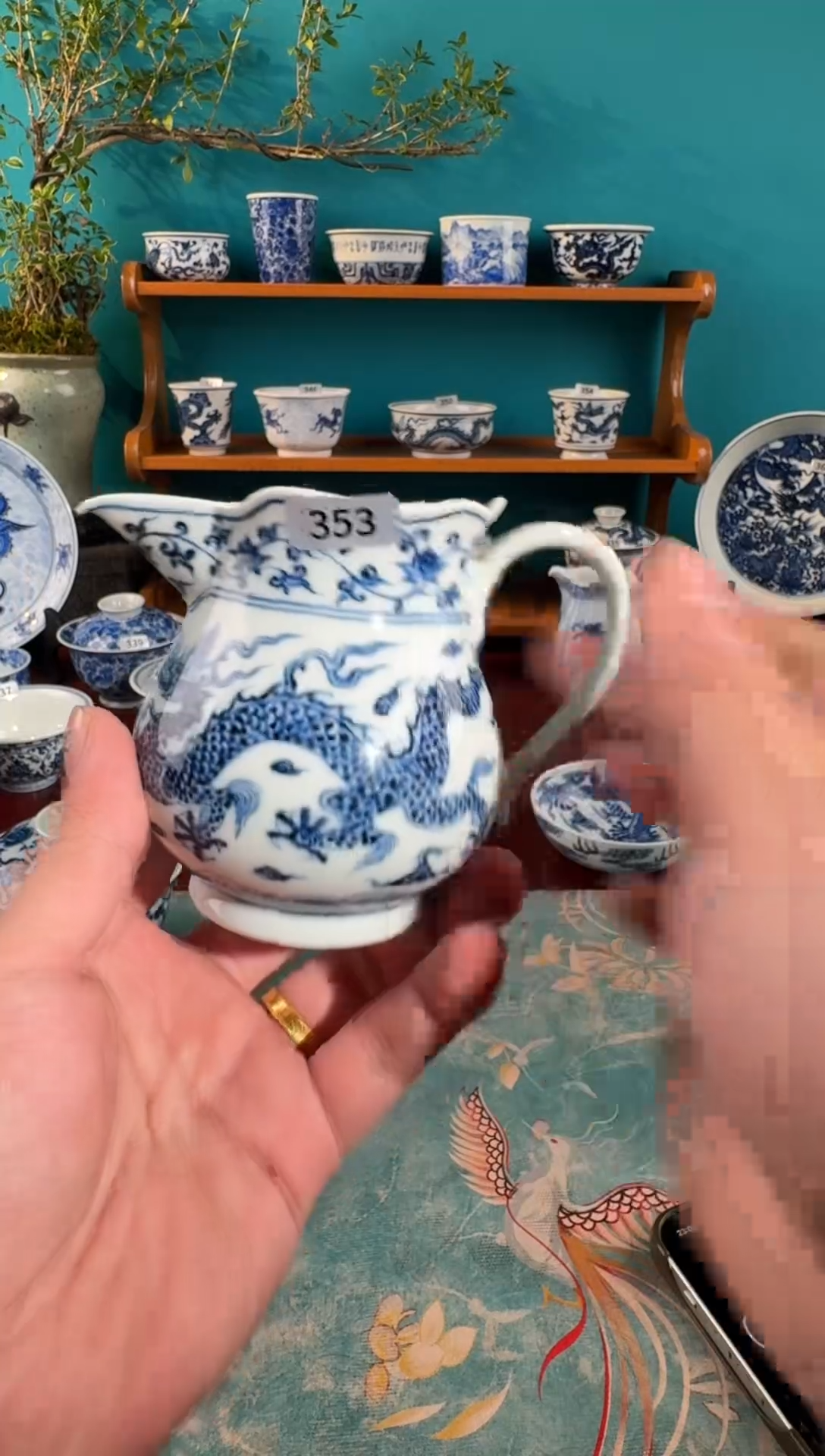 瓷盘***h不二说瓷纯手绘杯