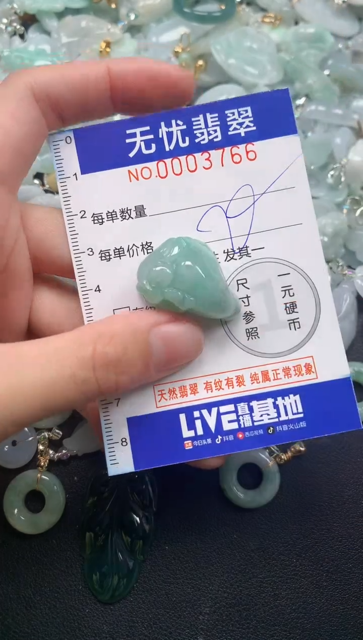 颈饰未镶嵌翡翠3766