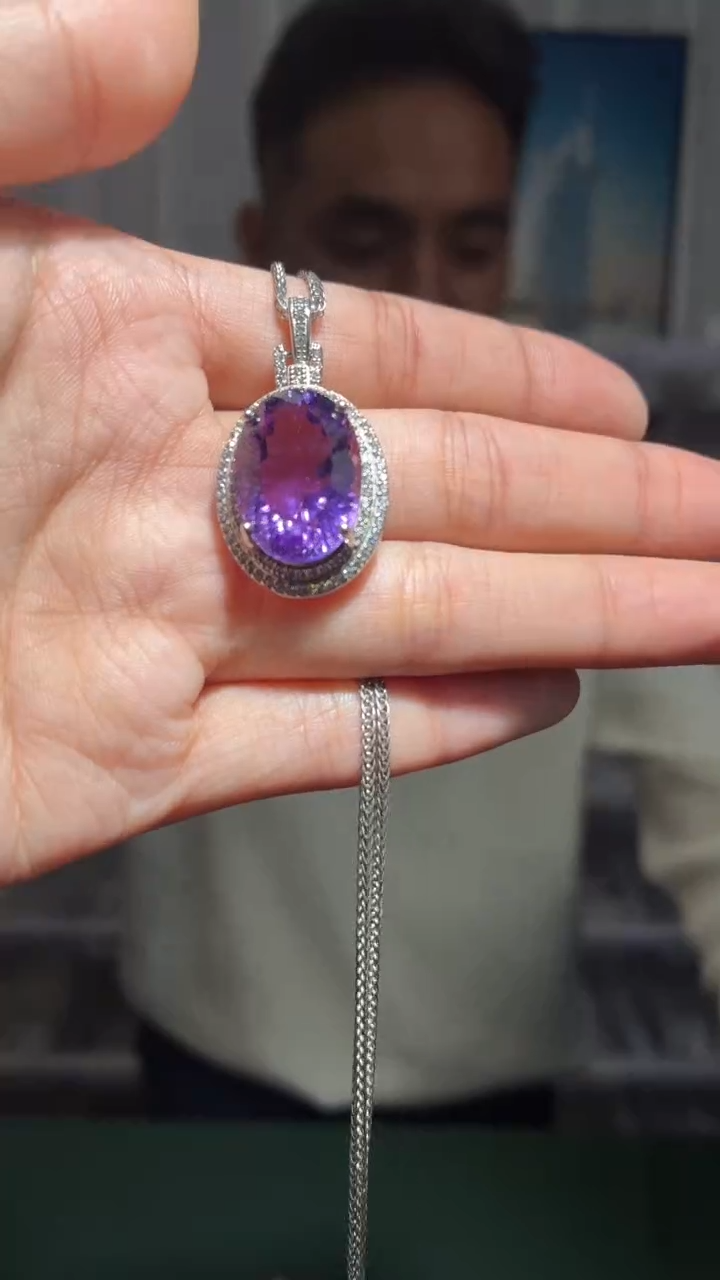 颈饰银S925镶嵌水晶（扎德严选）