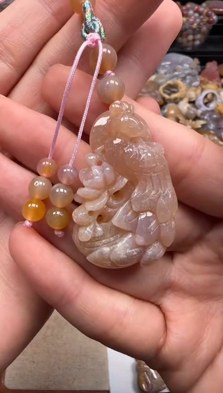 【闪购商品】硅化珊瑚（珊瑚玉）颈饰未镶嵌513