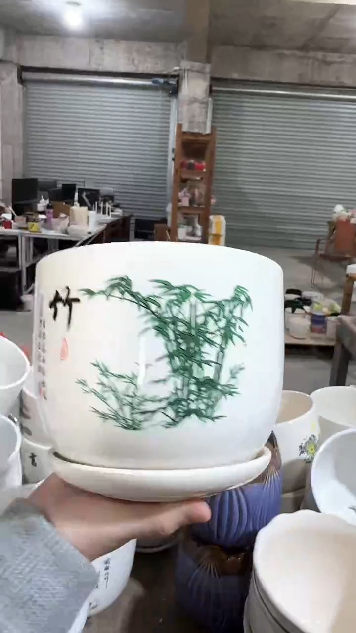 高温陶瓷花盆+E81