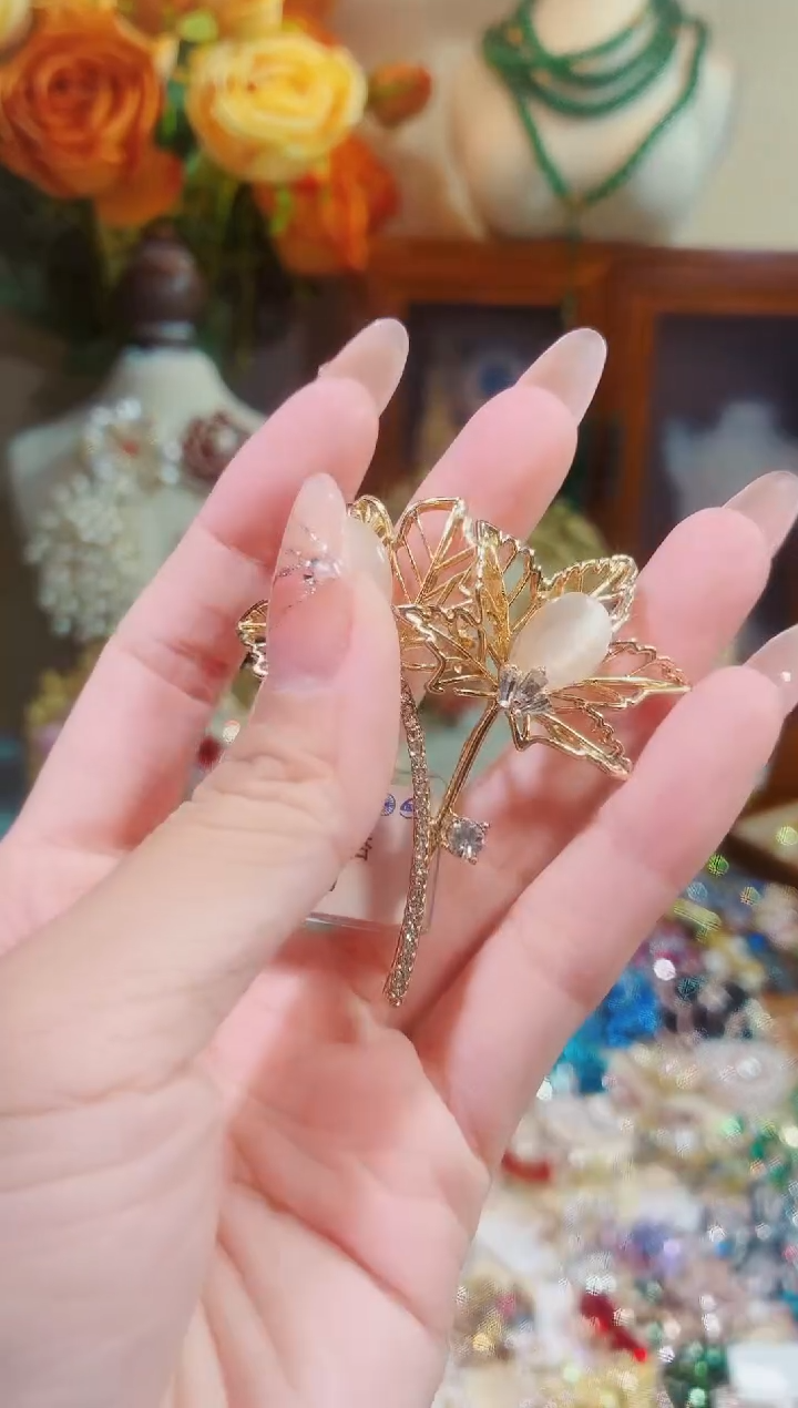 合成立方氧化锆铜合金猫眼银杏