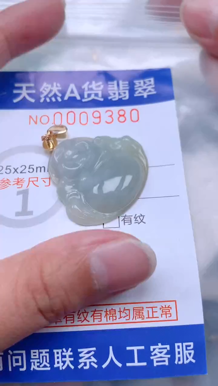 翡翠未镶嵌吊坠(不含链)1